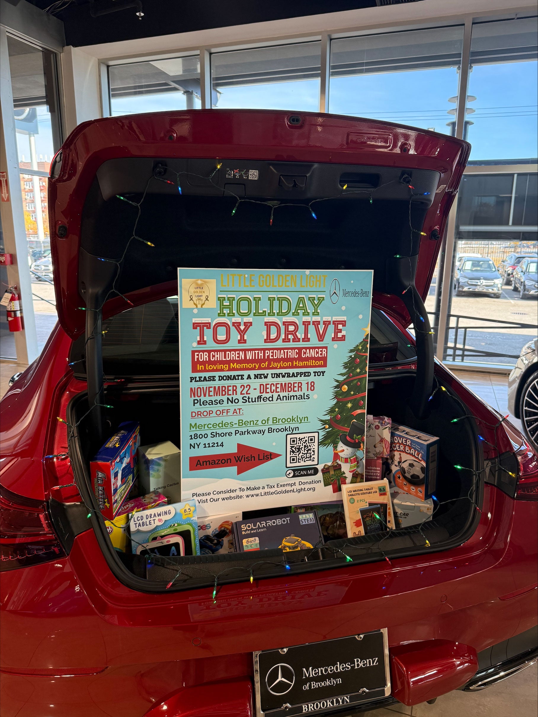 Little Golden Light Holiday Toy Drive 2024- Mercedes-Benz of Brooklyn and Land Rover Brooklyn Partner